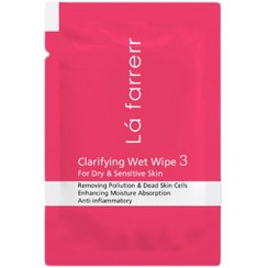 تصویر دستمال مرطوب پاکسازی کننده مخصوص پوست‌های خشک و حساس لافاررLa Farrerr Wet Wipes For Dry And Sensitive Skin 