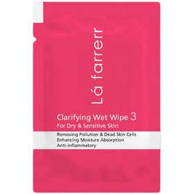 تصویر دستمال مرطوب پاکسازی کننده مخصوص پوست‌های خشک و حساس لافاررLa Farrerr Wet Wipes For Dry And Sensitive Skin 