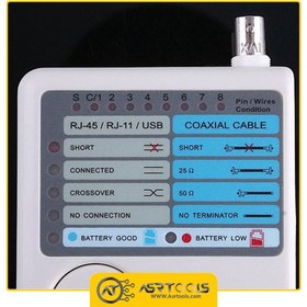 تصویر تستر کابل شبکه مولتی 4کاره سریع Fast multi-function multi-network cable tester