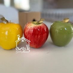 تصویر سیب سرامیکی در۳رنگ ۱۹۰۸۳ 
