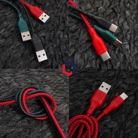 تصویر کابل شارژ فست موبایل USB به Type-C طرح A934 کنفی با طول 1 متر اورجینال 