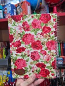 تصویر دفتر طراحی ۱۰۰ برگ پارچه ای طرح گل 