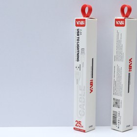 تصویر کابل شارژ پاوربانک USB به Lightning مدل VABI CA26 