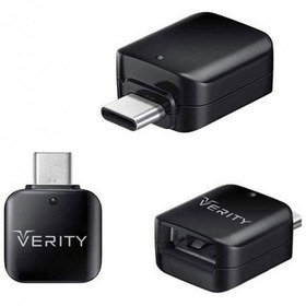 تصویر تبدیل OTG تایپ سی وریتی مدل A305 Verity A305 OTG USB-C 3.0 Adapter