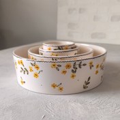 تصویر کاسه ماگ سرامیکی طرح آبان دست‌ساز | ۵ سایز کاربردی نیلابی طرح آبان