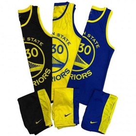 تصویر ست رکابی شلوارک بسکتبالی (گلدن استیت) 