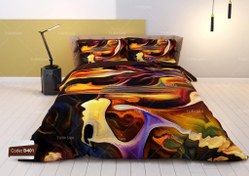 تصویر روتختی یک نفره ترکسان طرح آبرنگی سری D401 