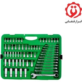 تصویر جعبه ابزار 216 پارچه 1/2 و 1/4 و 3/8 تاپ تول – TOPTUL مدل GCAI216R 