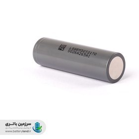 تصویر باتری لیتیوم یونی 21700 ظرفیت 5000 میلی آمپر 3.6 ولت ال جی LG LG 21700 5000mAh INR21700 3.6V rechargeable Lithium-ion battery