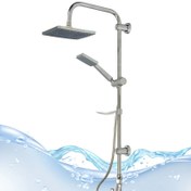 تصویر علم دوش یونیورست دوکاره رسوبگیر اتومات رنگ کروم 