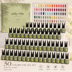 تصویر پکیج لاک ژل ۵۰ عددی ویلی نیلی willy nilly - رنگبندی به انتخاب شما 