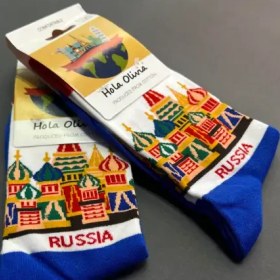 تصویر جوراب اسپرت ساق بلند RUSSIA 