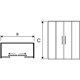 تصویر دور دوشی تیتیان 2 سای تک Scitech Titian 2 Shower Enclosures