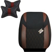 تصویر روکش صندلی پارچه ای خودرو سوشیانت مدل A3 مناسب برای دنا به همراه پشت گردنی 