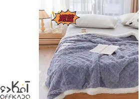 تصویر پتو ببعی طرح گیس بافت 