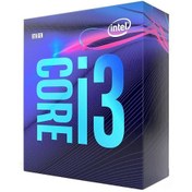 تصویر پردازنده اینتل مدل Core i3 9100 (پردازنده CPU استوک)