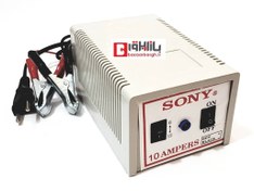 تصویر شارژر باتری خودرو سونی ۱۰ آمپر دوحالته ۶ و ۱۲ ولت 