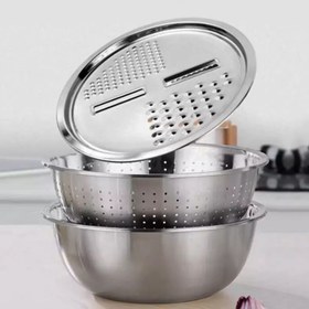 تصویر آبکش لگن رنده دار Grated basin drainer