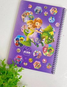 تصویر دفتر ۵۰ برگ حاشیه دار - دختر کفشدوزکی 