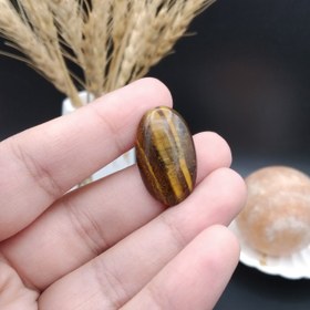 تصویر نگین چشم ببر اصل معدنی کد 8749 