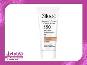 تصویر کرم ضدآفتاب SPF50 بدون رنگ مناسب پوست معمولی و خشک سیلوژه 