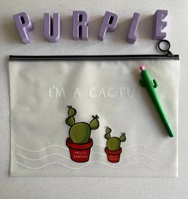 تصویر پوشه و کاور شفاف A4 با طرح کاکتوس - شکل۲ 