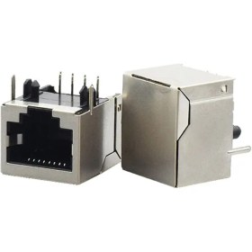 خرید و قیمت سوکت شبکه مادگی روبردی RJ45 فلزی متوسط ۸ پین | ترب