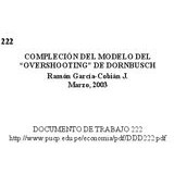 تصویر دانلود کتاب Compleción del modelo "overshooting" de Dornbusch 2003 کتاب اسپانیایی تکمیل مدل دورنبوش "بیش از حد". 2003