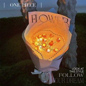 تصویر دسته گل چراغدار 