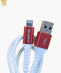 تصویر کابل تبدیل USB Type-A به لایتنینگ کینگ استار مدل K65i به طول 1.1 متر ا Kingstar K65i USB Type-A to Lightning Cable 1.1M Kingstar K65i USB Type-A to Lightning Cable 1.1M