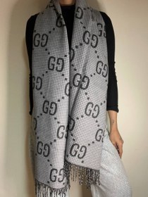 تصویر شال موهر گوچی Gucci GG Jacquard Wool Silk 