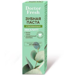 تصویر خمیر دندان روسی دکتر فرش Doctor fresh سفید کننده با عصاره اکالیپتوس 75 میل 