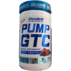 تصویر پودر پمپ جی تی سی با طعم توتی فروتی وزن 300 گرم 