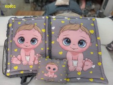 تصویر ست سفری نوزادی 3 تیکه کد K0301 3D bed set Kid 3 PIS code K0401