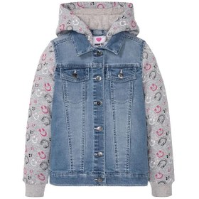 تصویر کت دخترانه پیپرتس مدل کلاه دار سایز ۱۰ تا ۱۱ سال 