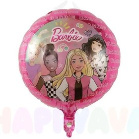 تصویر بادکنک گرد فویلی باربی 