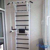 تصویر نردبان سوئدی و بارفیکس‌ دیپ پارالل مدرج 