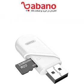 تصویر رم ریدر دو سر type C و USB 3.0 یونیتک micro SD مدل Y-9323 