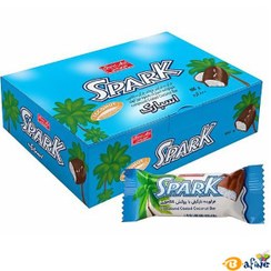 تصویر شکلات نارگیلی اسپارک شیرین عسل با روکش کاکائویی بسته ۸۰۰ گرمی 