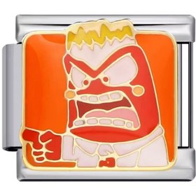 تصویر چارم مهره ایتالیایی مدل شخصیت خشم inside out (دستبند،گردنبند، انگشتر، پابند) 