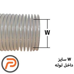 تصویر لوله خرطومی مکنده کارگاهی از 5 تا 15 سانتیمتر 