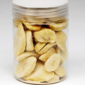 تصویر موز خشک پفکی فریزدرایر 