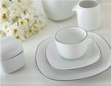 تصویر سرویس غذاخوری چینی زرین ایران مدل سمن ۲۷ پارچه ۶ نفره 