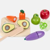 تصویر ست اسباب بازی سبزیجات چوبی چیبو 