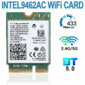 تصویر کارت وایرلس لپ تاپ Intel Dual Band Wireless-AC 9462 NGW M.2 