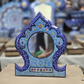 تصویر آینه رومیزی میناکاری 