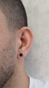 تصویر گوشواره مگنتی مشکی 