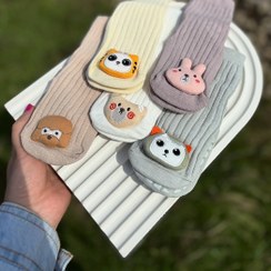 تصویر جوراب ساقدار کبریتی عروسکی بچگانه 