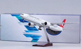 تصویر ماکت هواپیما بوئینگ 777 ترکیش | Airplane Model 1:150 Boeing 777-300 Turkish Airline 