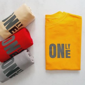 تصویر کراپ تیشرت ONLY ONE نخ پنبه Cropshirt